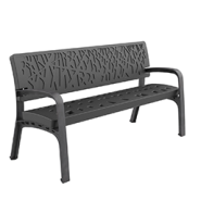 Banc public en polyéthylène moulé haute densité - traitement anti UV et anti graffiti - Cancun_4
