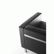 Fauteuil d'attente en cuir OXEL - Sokoa._4