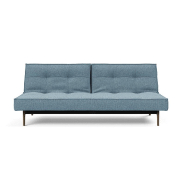 Canapé convertible SPLITBACK EIK - 115x200 cm - Chêne fumé - Tissu Mixed Dance Light Blue - Innovation Living_4
