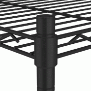 Vidaxl étagère de rangement 5 niveaux roues 75x35x155 cm noir 250 kg 324630_4
