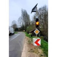 Balisage temporaire position d'une déviation ou d'un rétrécissement temporaire de chaussée K8-1 À K8-5_4