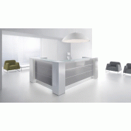 Bureau d'accueil lumineux Valde avec rangements intégrées - MDD - 291_4