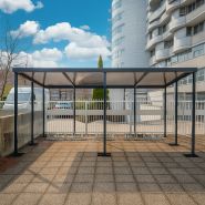 Abri vélos medium - toit plat - profondeur 2,50 m - design moderne et modulaire_3