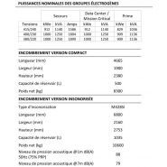 Générateur de 1250 kVA pour conditions extrêmes de température et altitude
