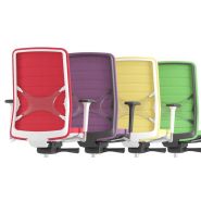 Wind - chaise de bureau ergonomique - Nartubas Furniture UAB - dossier à maillage souple avec support lombaire réglable_4