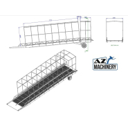 Rampe de quai mobile AZ RAMP EASY XL BCH - utilisation sur sol meuble ou non fini - 6 à 20T - pente longue 10m_4