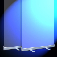 Roll'up Classic 100×200 cm en aluminium - Kakémono enrouleur pour congrès, salon et PLV_4