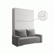 FALCON SOFA - Armoire lit escamotable avec canapé intégré - Couchage 140x200 cm - Tendance et haut de gamme_4
