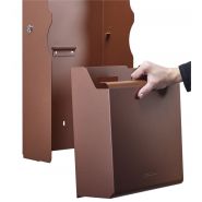 KOPA - Réf. 57669 - Cendrier corbeille mural 2L/15L - Rossignol - Effet corten - Fabrication française_4