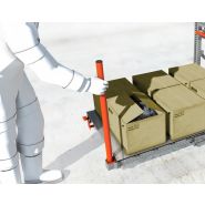 Tiroir à palette sur lisses basses de rayonnage - ouverture télescopique - STOCK3P - charge jusqu'à 900 kg_5