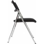 Cpdiva N - Chaise pliante - Alba - dossier en maille ergonomique et structure en acier chromé_4