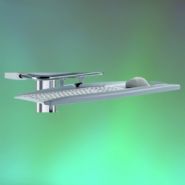 Chariot informatique médical Laptop Cart Plus H Class - alimenté Life - Ergonoflex - réglable en hauteur - 43 kg_4