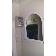 Cabine sanitaire raccordable isolée Liberty Box - panneaux sandwich en acier galvanisé - pour chantier et événementiel_5