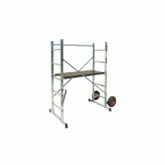 Échafaudage aluminium HAILO - roues tout-terrain, hauteur de travail 3 m pour jardin_4