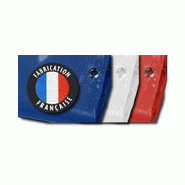 Bâche résistante conçue en atelier avec finitions soignées