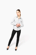 Chemise de travail femme en popeline 100% coton - Manches longues - Réf : K542 - Marque Kariban_4