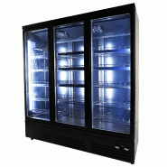 Réfrigérateur 3 portes en verre noir ceb-1600r bl l1880 7526.0110 COMBISTEEL_4