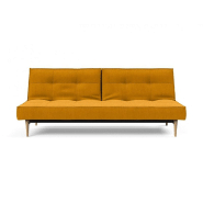 Canapé-lit convertible SPLITBACK STYLETTO - pieds chêne naturel - 115x210 cm - tissu Elegance Burned Curry_4