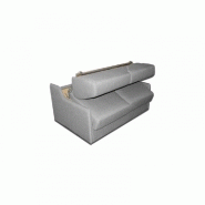 Canapé lit convertible 4 places Luna - ouverture express 160 cm - tweed gris - matelas 16 cm_4