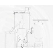 Mélangeurs pour industrie plastique à pelle - Palbase - puissance de 0.75 à 15 kW, dimensions réduites pour un nettoyage facile_4
