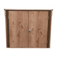 Duramax - cache-conteneurs et abris poubelle - métal aspect bois - 150 x 90 cm - anticorrosion et anti-UV_4