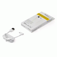 StarTech Cble USB-A vers Lightning Blanc Robuste 1m_4