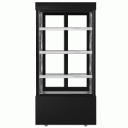 Vitrine réfrigérée pour pâtisserie MADRID - 1000 mm - 3 étagères - Noir_4
