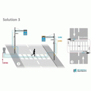 Système d'éclairage et de signalisation interactif pour passages piétons._4