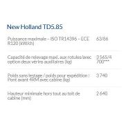 TD5.85 tracteur agricole - New Holland - 86 ch - moteur Tier 4A, inverseur hydraulique et cabine VisionView™_4