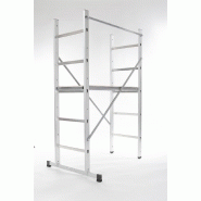 Échafaudage aluminium Hobby 3 - Hauteur de travail 3 m - Stable avec base rapportée - Rattrapage de niveau_4