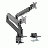 ROLINE Support double LCD à gaz, 5 axes de rotation, max. 15 kg, jusqu'à 35 pouces_4