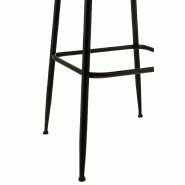 Tabouret de bar industriel INTU - métal noir avec dossier - dimensions H104 x L45.3 x P46.5 cm_4