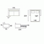 Canapé convertible 3 places MASTER - 140 cm - ouverture express - matelas 18 cm - velours vert_4