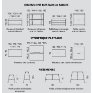Bureau open space collaboratif flexible et modulaire - Alto - Buronomic avec plateaux ergonomiques et connectique intégrée_4