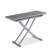 Table basse relevable extensible Colibri - ultra compacte - mélaminé finition béton - 100 x 45/90 cm - réglable 35 à 76 cm_4
