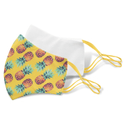 Masque facial personnalisé - lavable, réutilisable, taille adulte, impression sublimation - 2 couches polyester et coton_4