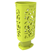 Corbeille publique en polyéthylène moulé haute densité - Traitée anti-UV et anti-graffiti - Modèle Mantille_4