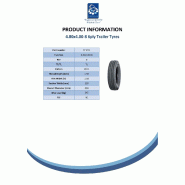 4.80/4.00-8, 6ply, Wanda pneu remorque, 340kg, 400x8 pneu - jeu de 2 - Wanda P811_4