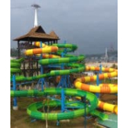 Toboggan ouvert à bouée - large choix de couleurs pour les glissières_4