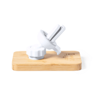 Chargeur support téléphone pour voiture - magnétique en bambou avec chargeur rapide 15W et fixation réglable_4