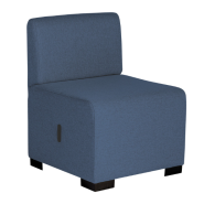 Canapé 1 place - coloris variés - structure bois - assise mousse haute densité - revêtement polyester OEKO TEX_4
