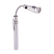 Lampe de poche extensible en aluminium - 3 LED, tête flexible et aimant, longueur max. 57 cm_4