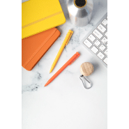 Stylo à bille RABS - ABS recyclé - encre bleue - couleur orange - 6g_4