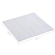 Vidaxl planches de plancher autoadhésives 5,11 m² pvc blanc 146239_4