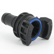 Demi-raccord symétrique avec verrou - DN 40 mm - Embout annelé Ø 30 mm - PP_4