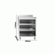 Table de préparation cocktail inox - 800 x 600 mm - 3 étagères_4