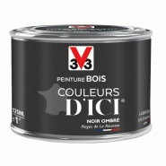 Peinture bois extérieur noir ombré velours 0.125 L - Couleurs d'ici® V33, ultra-couvrante et résistante 10 ans_4