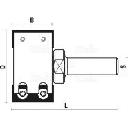 We150.500.R - Fraise à plaquette HW pour rainurages Z=2 - diamètre 50 - Sistemi s.r.l._4