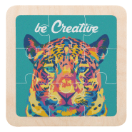 Puzzle en bois et plastique - 9 pièces - Marquage possible - Impression UV Led incluse_4