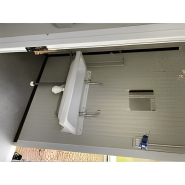 Cabine wc isolée avec toiture résistante 90kg/m²